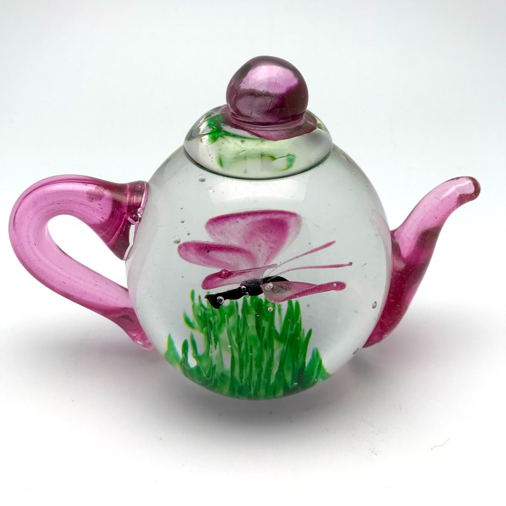 Glass Teapot Glow In The Dark - Picture 1 of 3